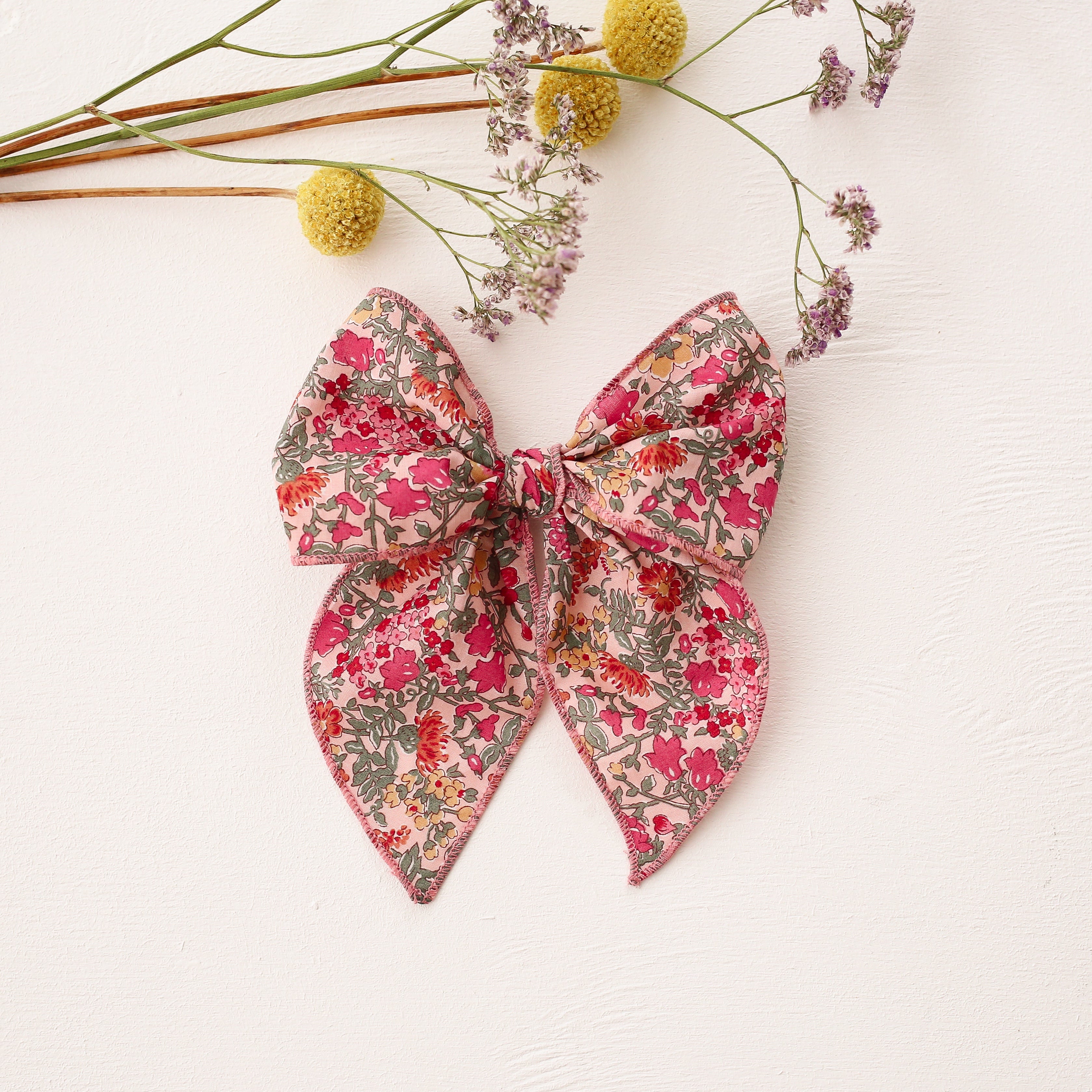 Whimsy Hair Bow in Babingdon Liberty Print