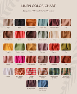 Pine Linen Buttoned Pants with Side Pockets