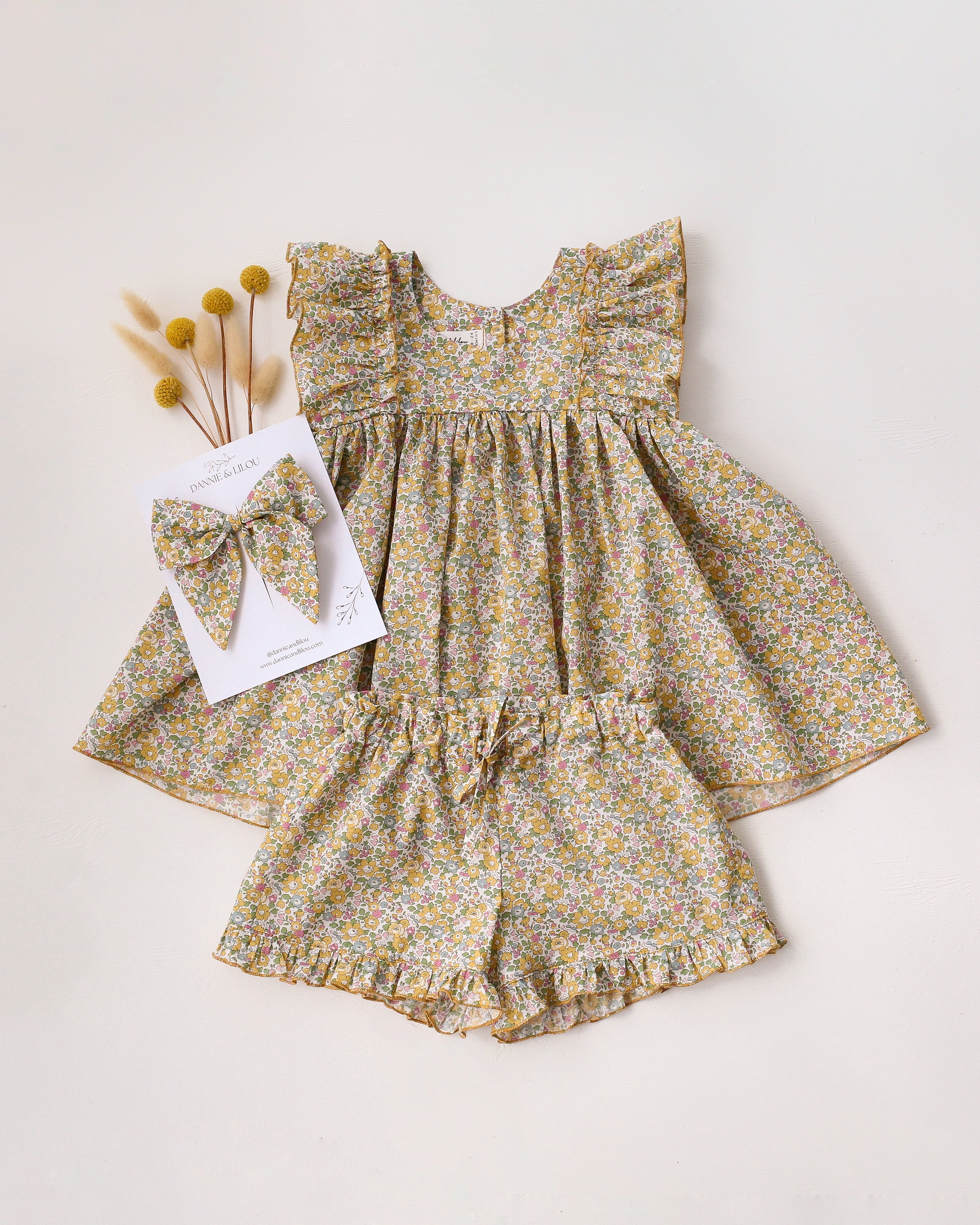Ruffled Babydoll Bodice Top in Betsy Ann Liberty Print