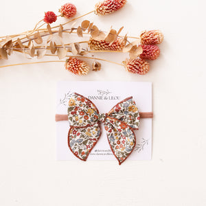 Mini Whimsy Hair Bow in Ava Liberty Print