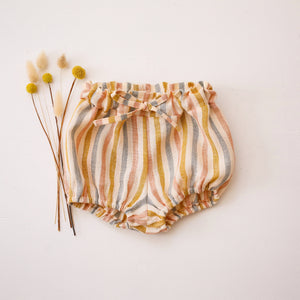 Rainbow Linen Bubble Shorts