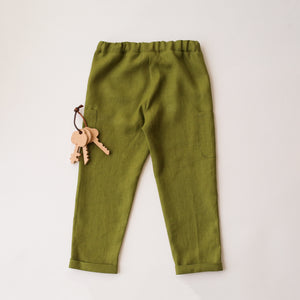 Forest Linen Pocket Pants