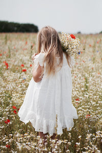Daisy Broderie Anglaise Double Flutter Dress