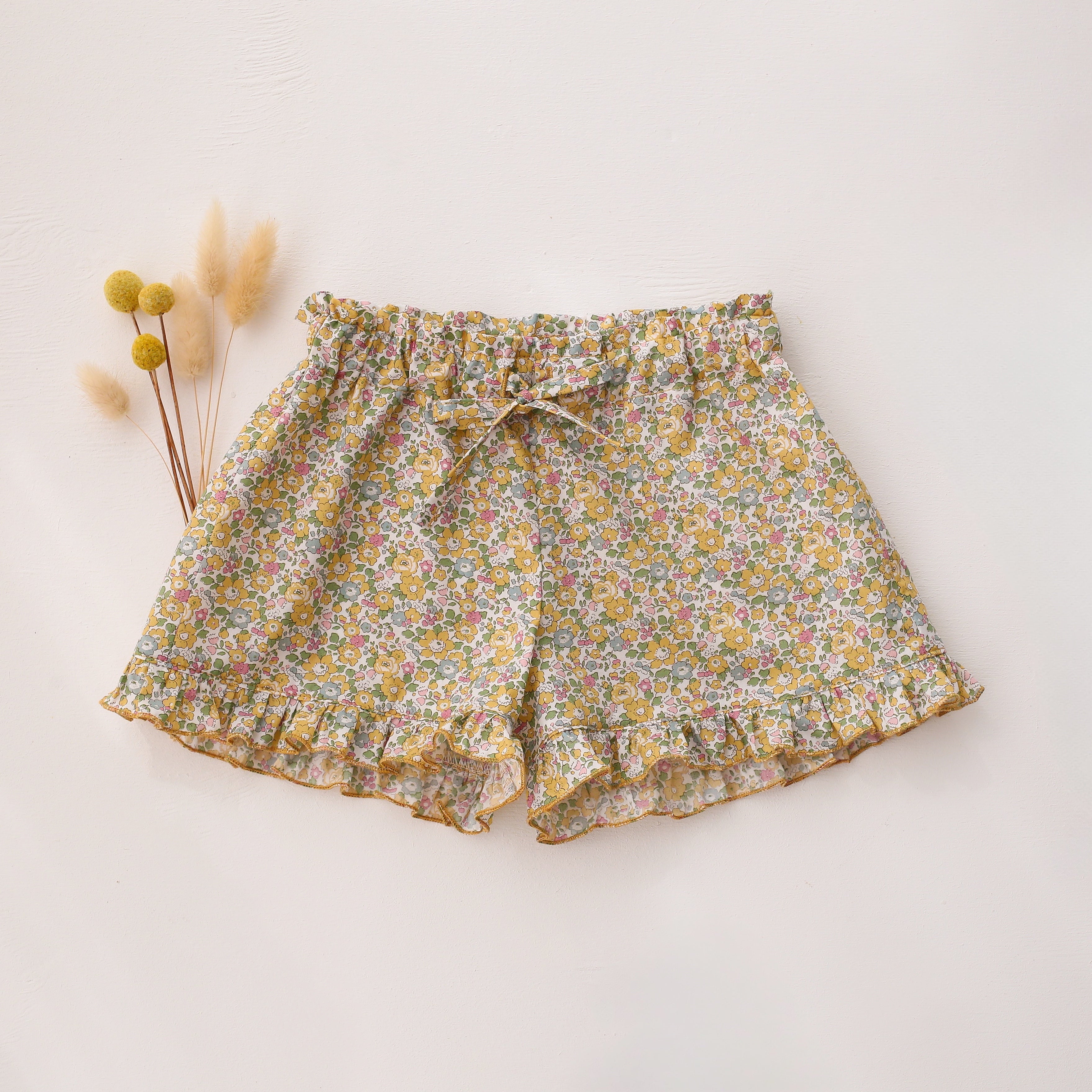 Ruffle Shorts in Betsy Ann Liberty Print