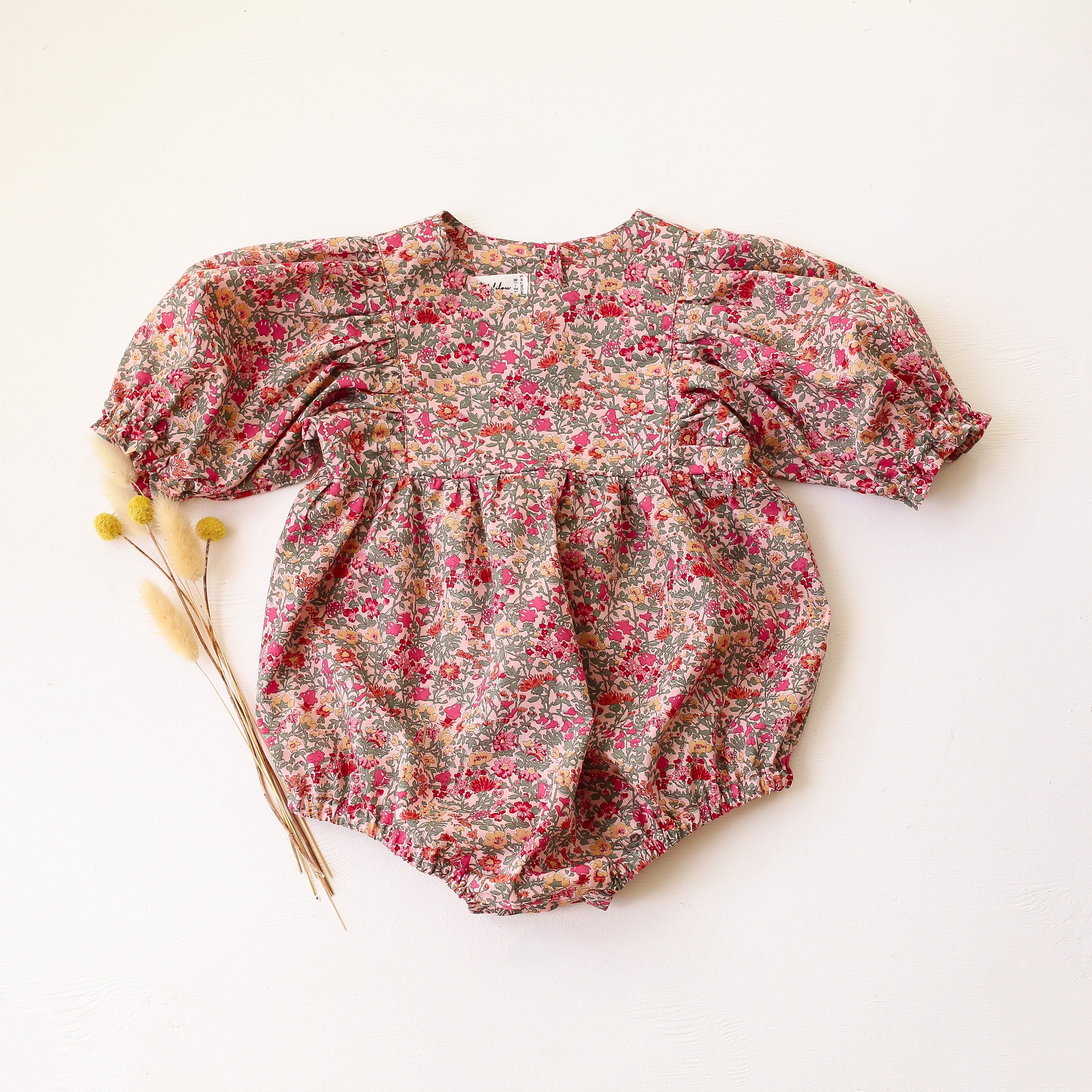 Puff Sleeve Bubble Playsuit in Babingdon Liberty Print