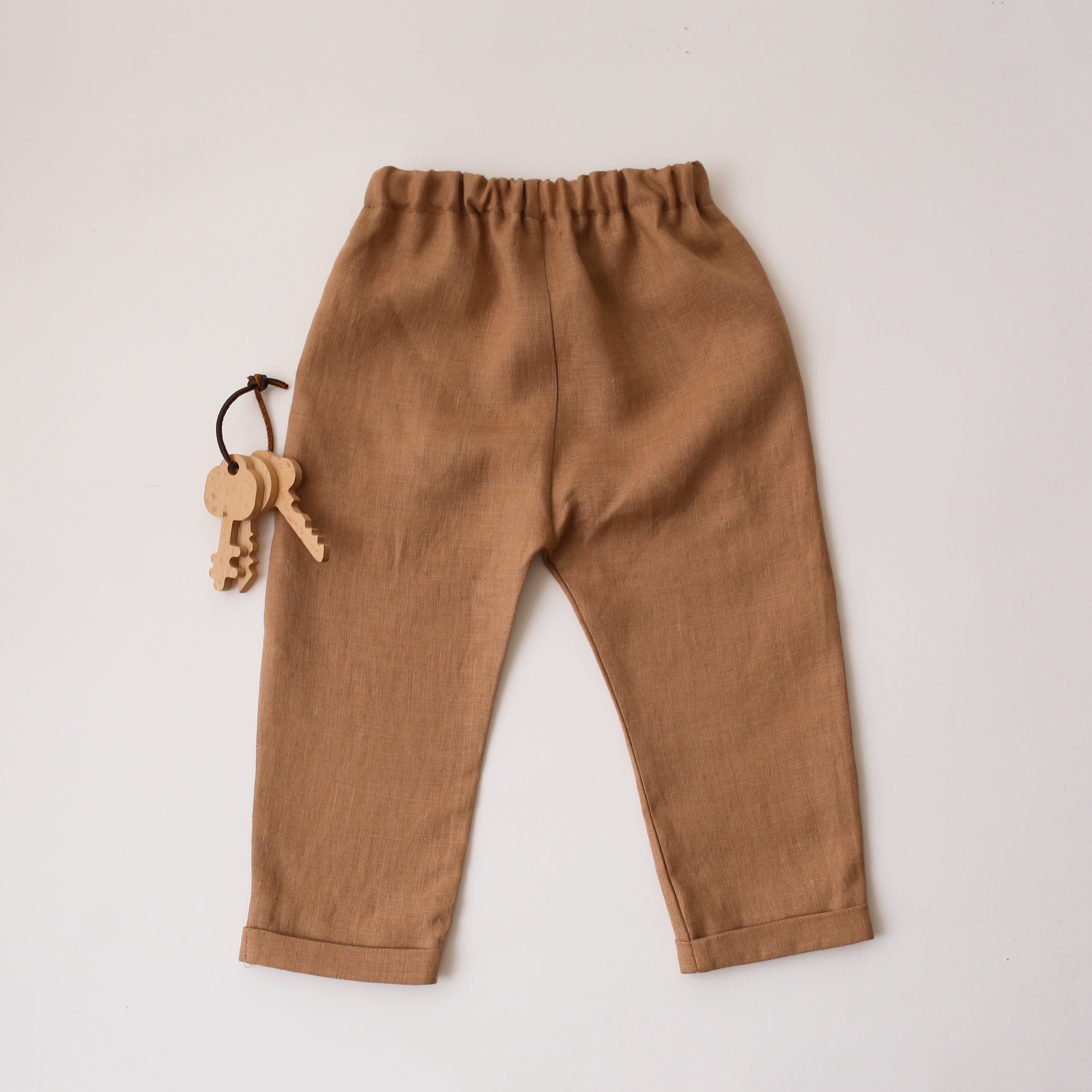 Latte Linen Vintage Pants