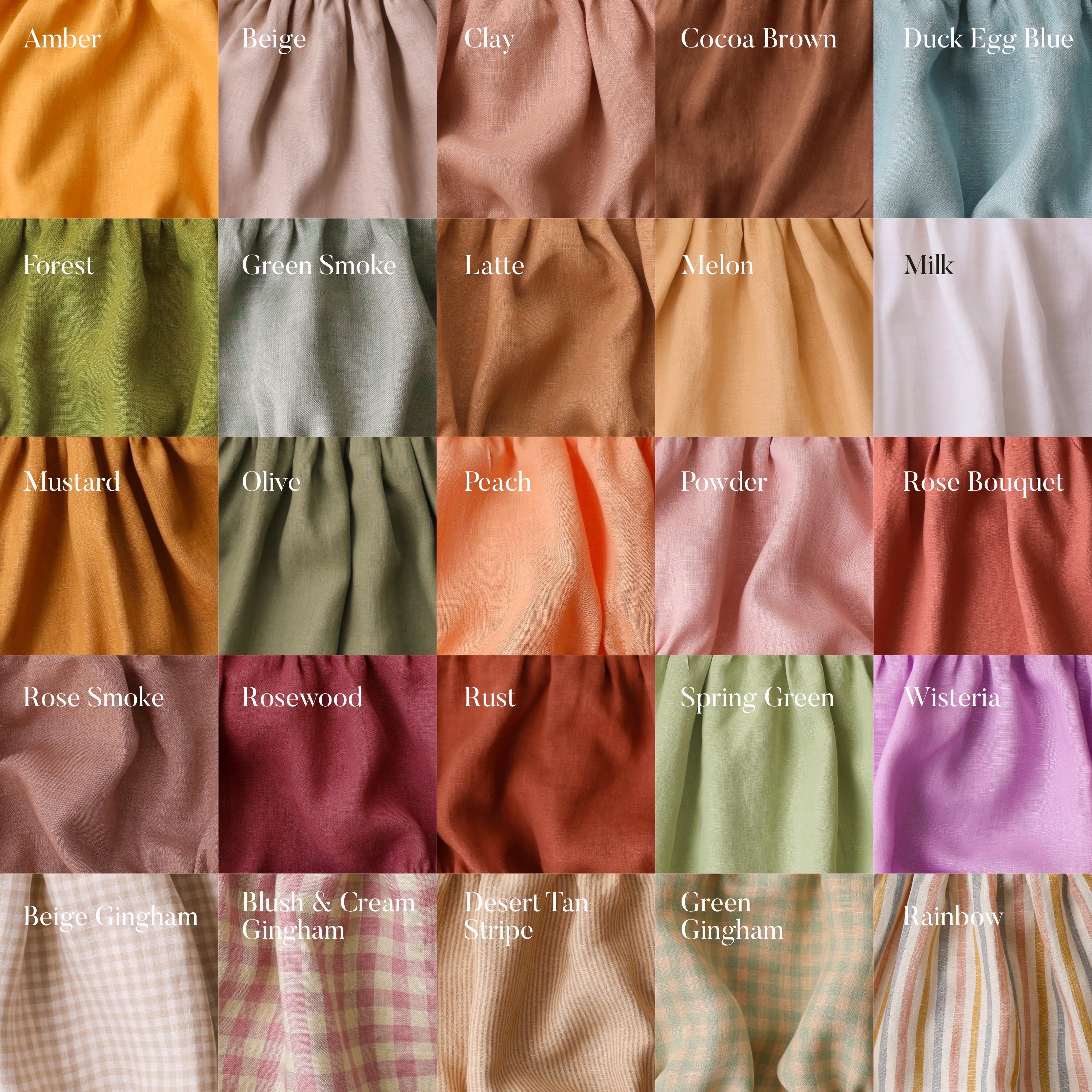 Blush & Cream Gingham Linen Paperbag Shorts