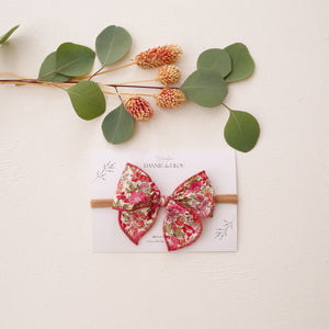 Mini Whimsy Hair Bow in Honeydew Liberty Print – Dannie and Lilou
