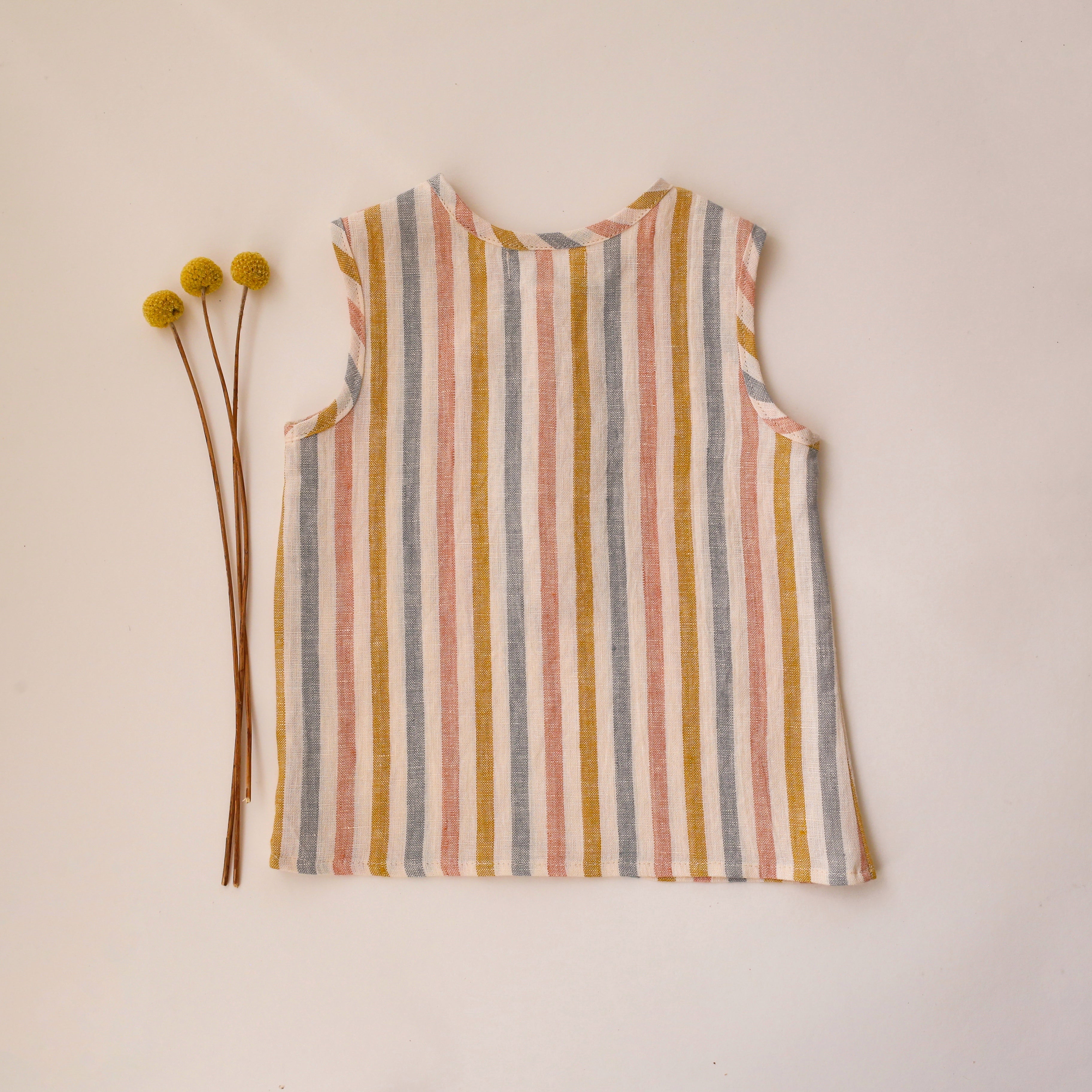 Rainbow Linen Tank Top