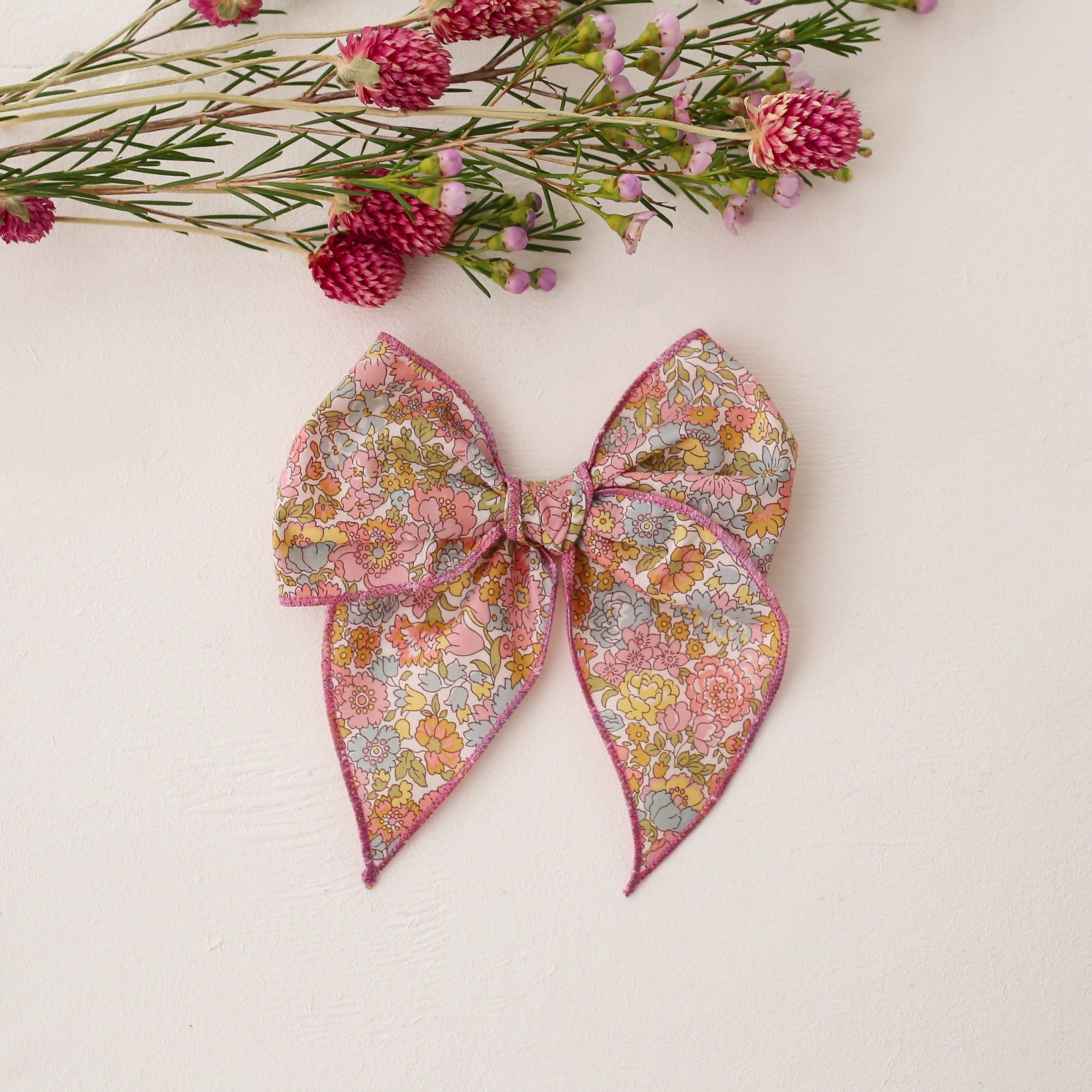 Whimsy Hair Bow in Nell Annie & May Liberty Print
