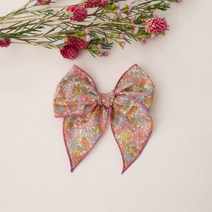 Whimsy Hair Bow in Nell Annie & May Liberty Print