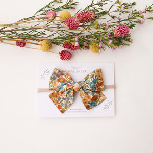 Freya Hair Bow in Sandra Liberty Print