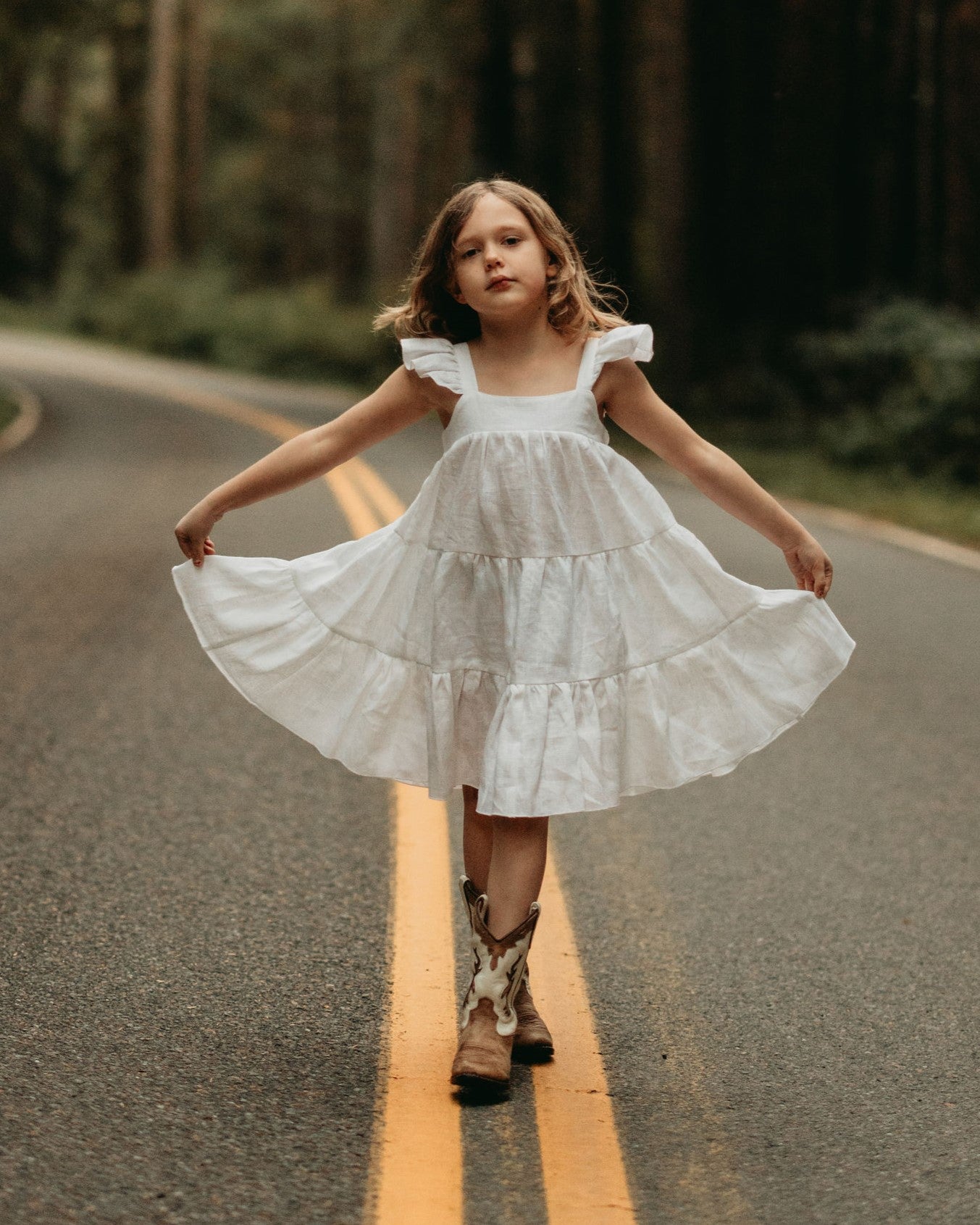 White Linen Boho Dress White Linen Boho Dress