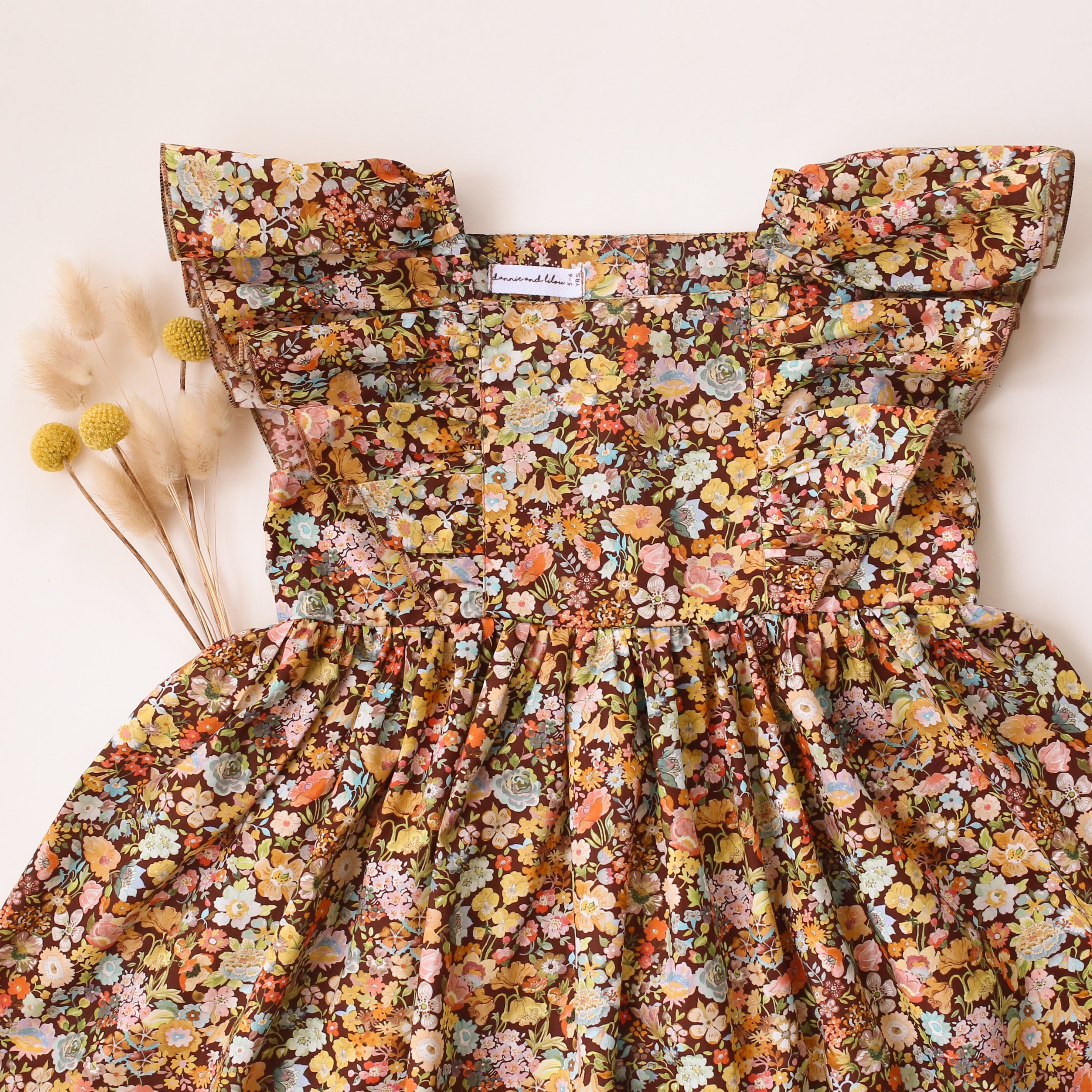 Classic Meadow Dress with Large Flutters