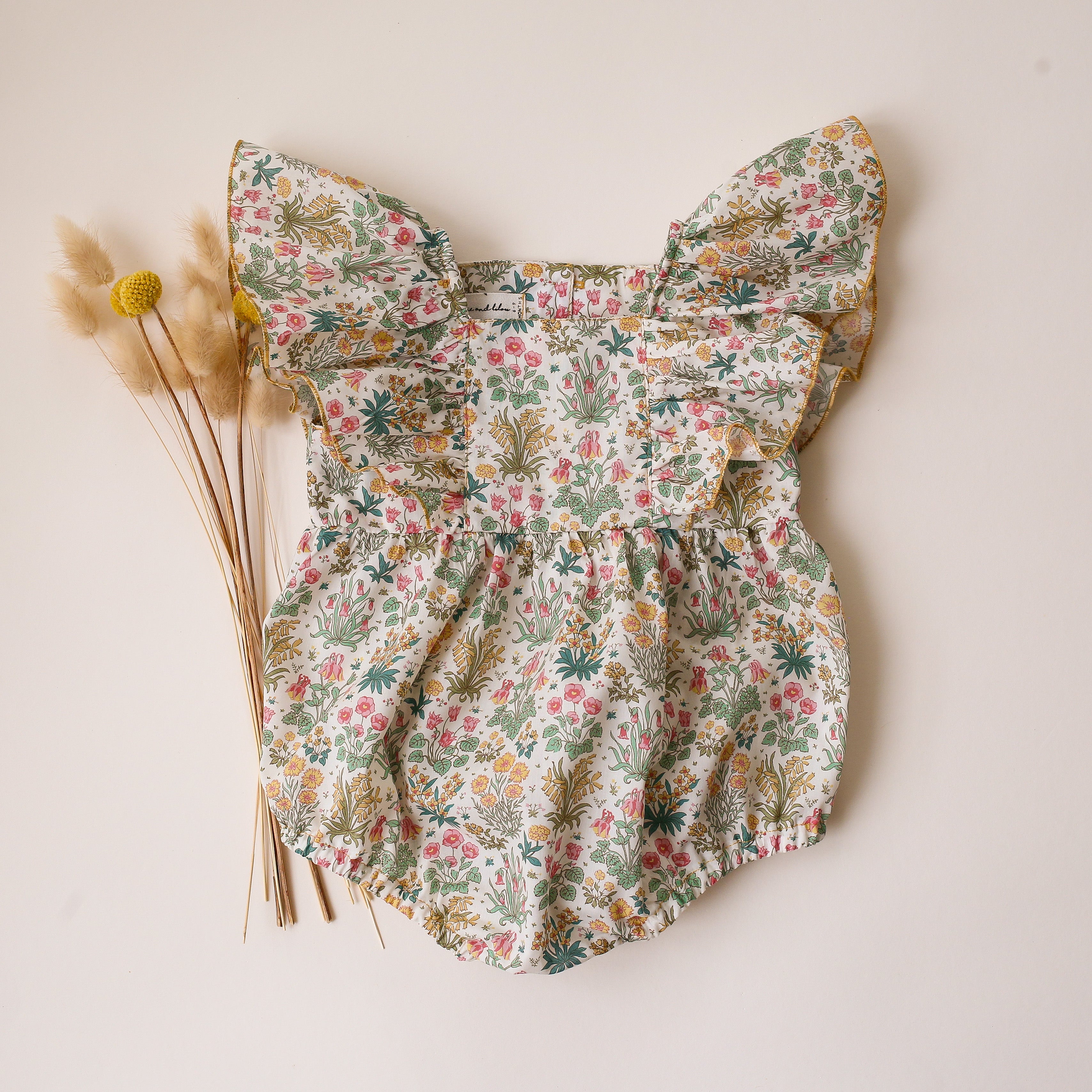 Colombe Study Bubble Playsuit with Large Flutters