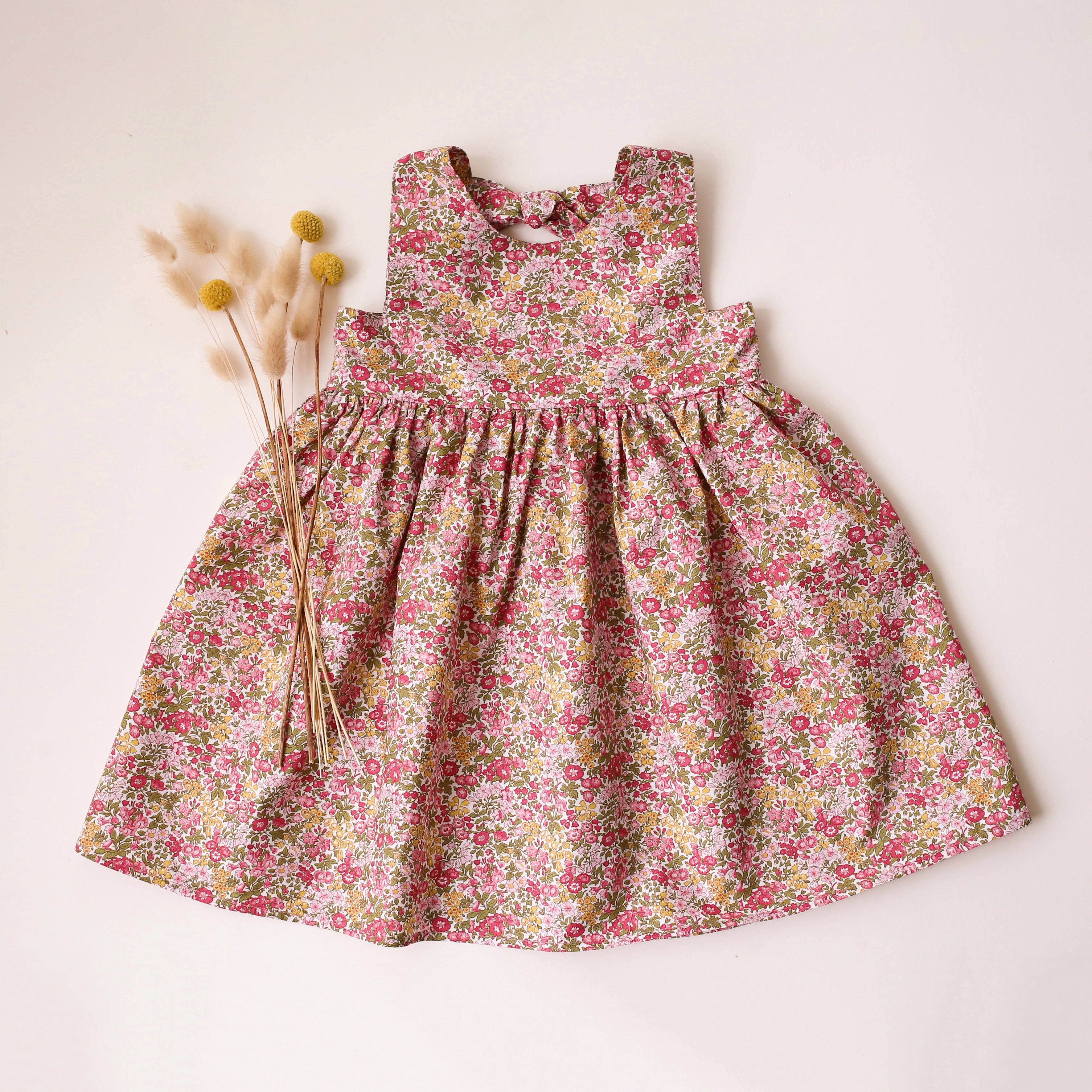 Penstemon Road Dress with Cutout Back