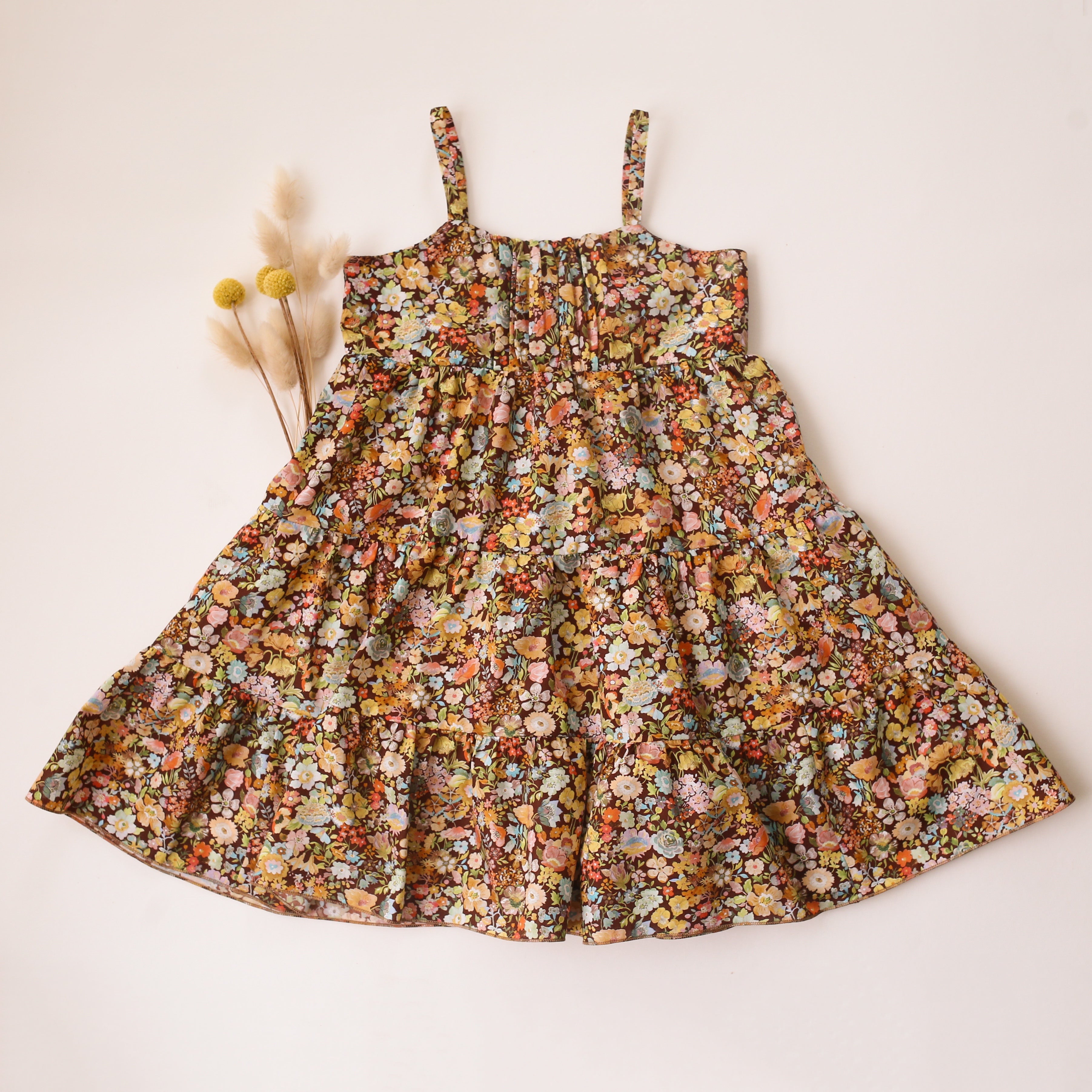Classic Meadow Tiered Dress with Gathered Bodice