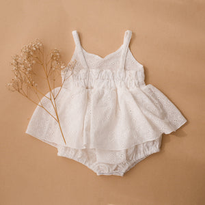12-18 months - Lilia Broderie Anglaise Sweetheart Bubble Playsuit