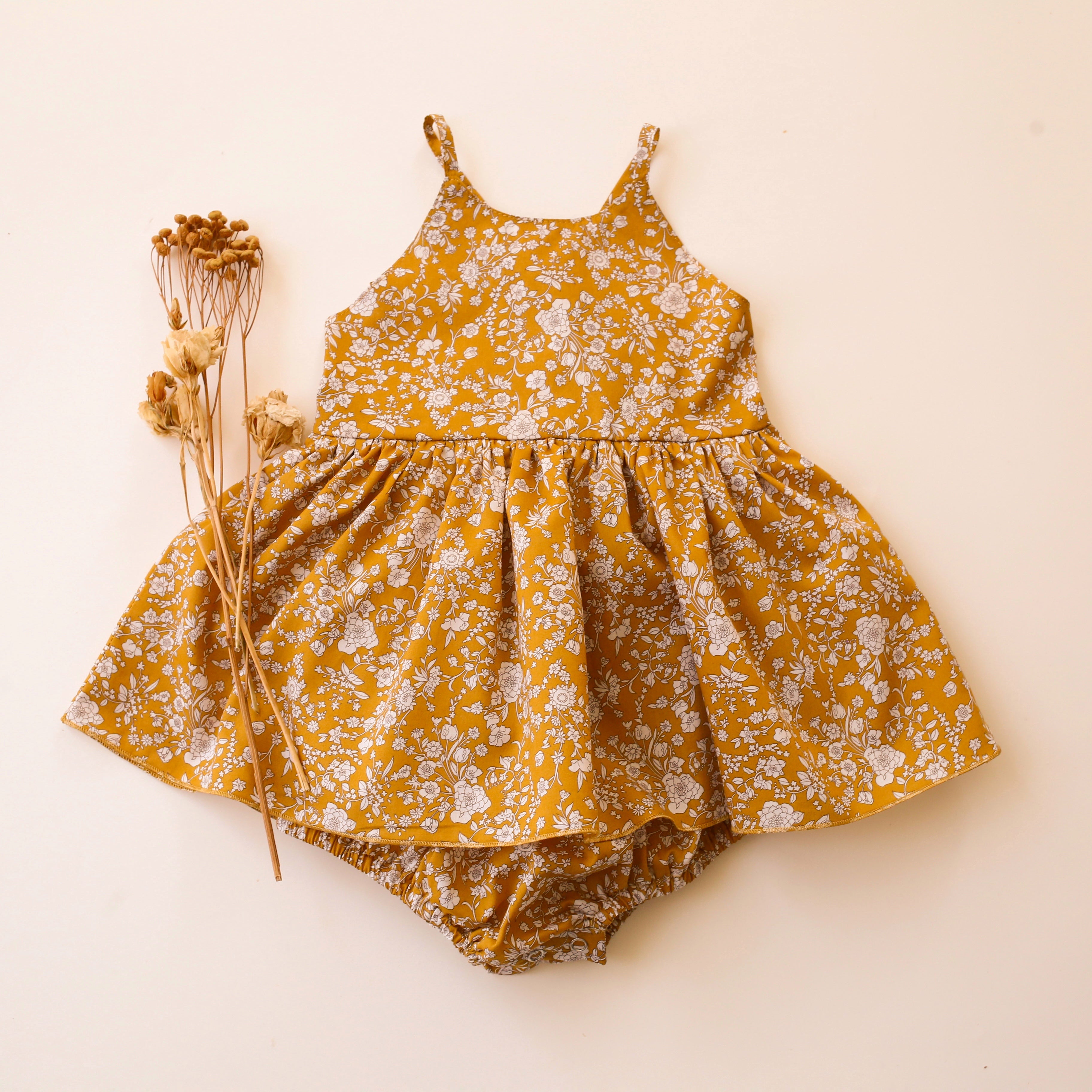 Skirted Bubble Playsuit in Summer Blooms