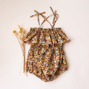Classic Meadow Summer Bubble Playsuit with Elastic Waist