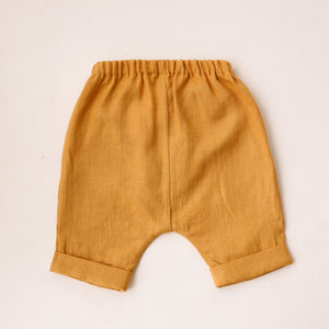 Amber Linen Buttoned Shorts