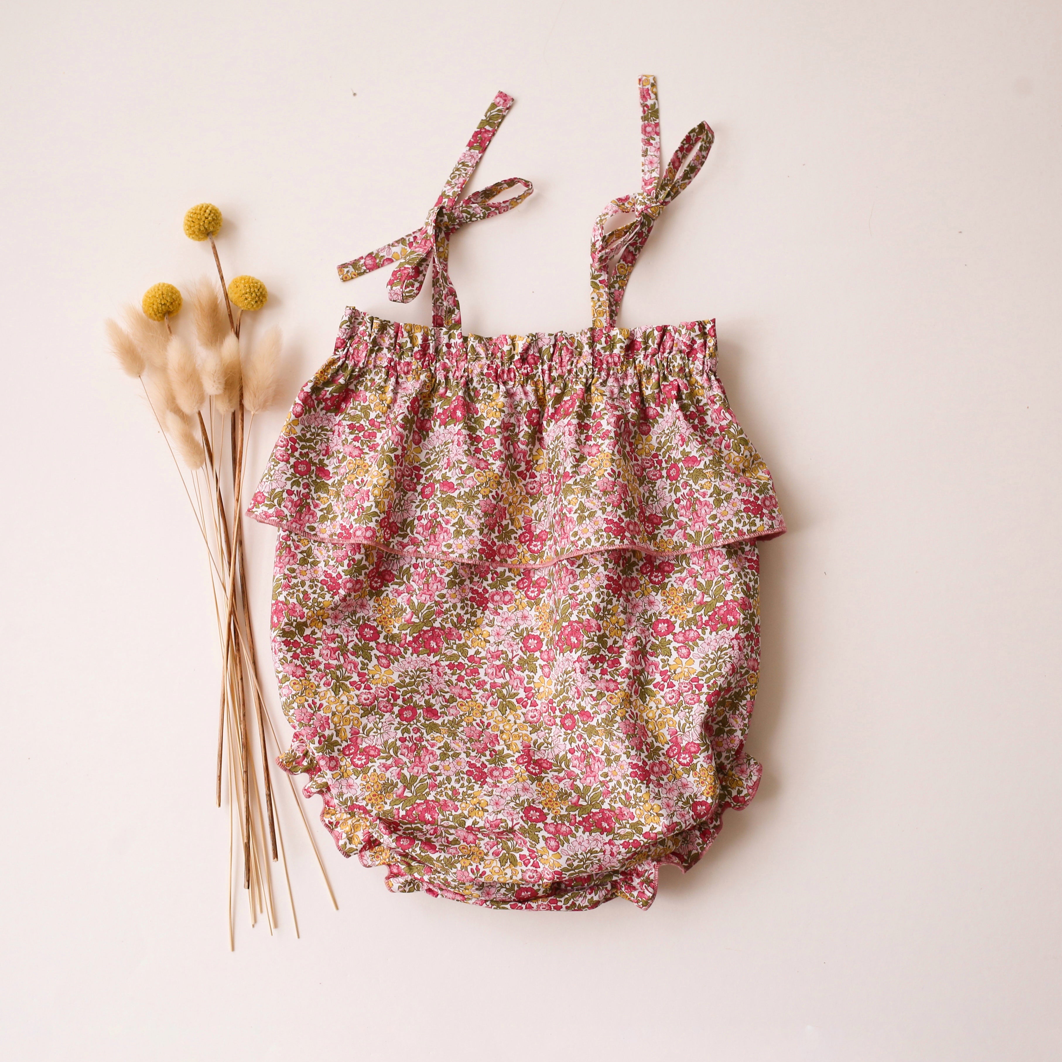Penstemon Road Summer Bubble Playsuit with Ties