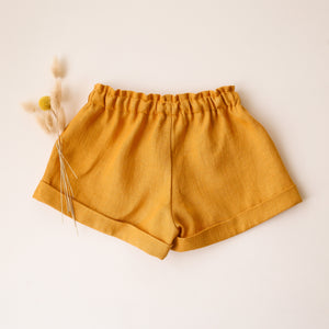 Amber Linen Bermuda Shorts